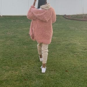 Faux fur jacket